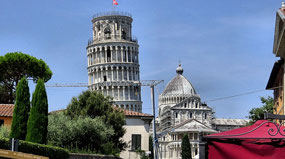 Leaning Tower from Cardinale Pietro Maffi st
