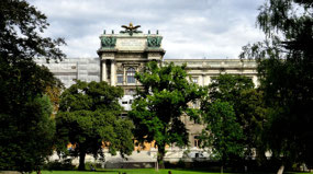 Burggarten Park & Albertina across from hotel
