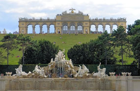 Gloriette above Neptune Fountain