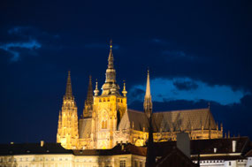 Castle at night