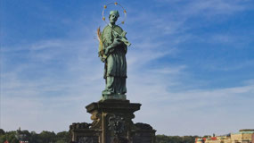 Saint John of Nepomuk statue-Charles Bridge