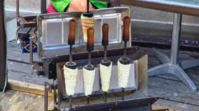Trdlo making the cones