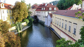 Čertovka Canal-view from bridge