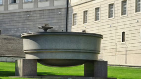 Bowl made from one piece of granite