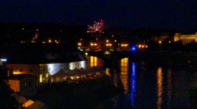 Fireworks over the Vltava River