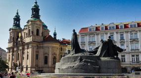 Jan Hus Monument-St Nicholas-Old Town Sq
