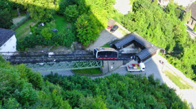 Funicular up Festungsberg Hill to Fortress