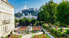 view from Rose Hill at Mirabell Palace