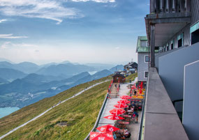 view from Balcony-Haus Schafbergspitz Hotel