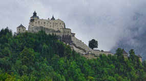 Hohenwerfen Fortress from the road