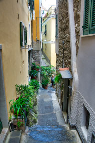 heading for cliffside from town