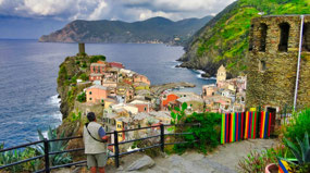 view of Doria Castle & Vernazza