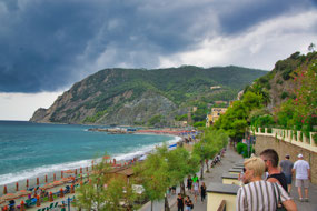 across from the train station in Monterrosso