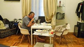 Breakfast delivered to room each morning