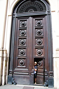 Entry Door to hotel's building