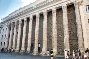 Temple of Hadrian - Piazza Di Pietra