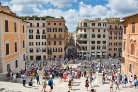 view from Spanish Steps