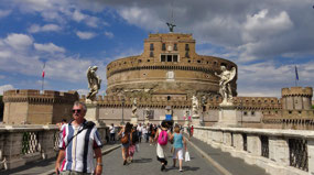 Castel Sant'Angelo guarding the Bridge
