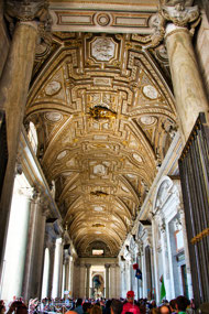 Portico along front of Basilica