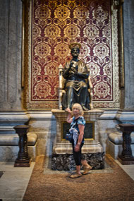 Foot touched by millions over the centuries