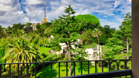 Windows overlooking Vatican Gardens
