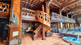 Circular Stairway in Library