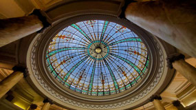 Glass Ceiling in Entry -  Gran Hotel Bolivar