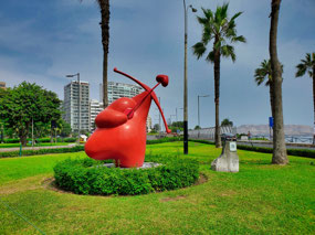 Parque del Amor (Love Park) statue 