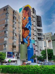 street art along Diagonal