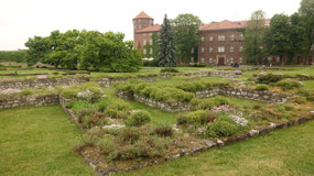 Krakau - Wawels Castle - the old ruins