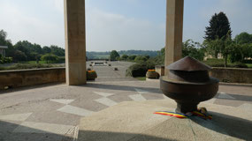 Lidice - overlooking the plaza and the town
