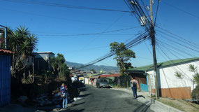 Driving in Costa Rica - through little town