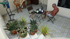 Playa del Cocos - our balcony