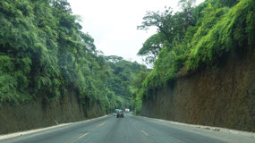 Drive through Braulio Carillo NP