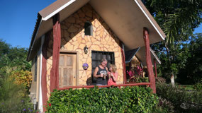 Orange Walk - good morning at our cabins