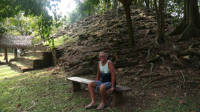 Nim Li Punit - enjoying the plaza of stela
