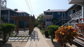 Placencia - along the sidewalk