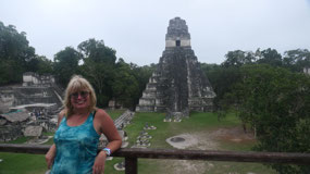 Tikal - View on the Great Plaza & Temple I