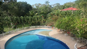 Banana Lodge - great view on the pool