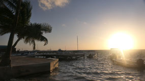 San Pedro - and the sun comes up