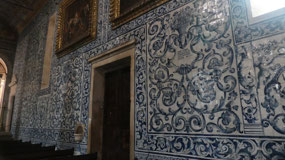 Obidos - the blue tiles in the church