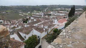 Obidos - views on the town from the wall