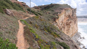 Nazare - along the cliffs edge