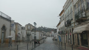Tomar - in the town with castle view