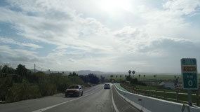 on the road in Spain