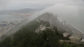 Gibraltar - the wind blowing the cloud