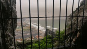 Gibraltar - view out of a window