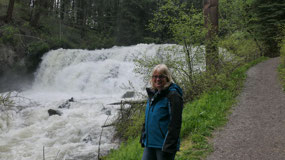 100 Mile house - waterfall in town