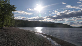 Stuart Lake - evening sun