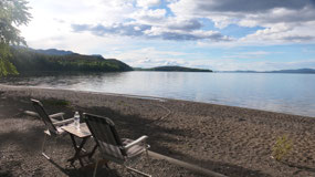 Stuart Lake - perfect set up for the evening